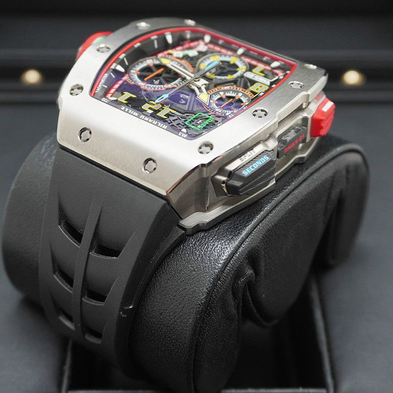 リシャール・ミル RM65-01 オートマティック ワインディング チタン スプリットセコンドクロノグラフ オープンワークダイヤル