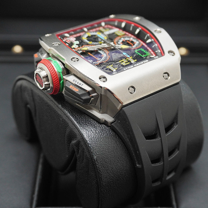 リシャール・ミル RM65-01 オートマティック ワインディング チタン スプリットセコンドクロノグラフ オープンワークダイヤル