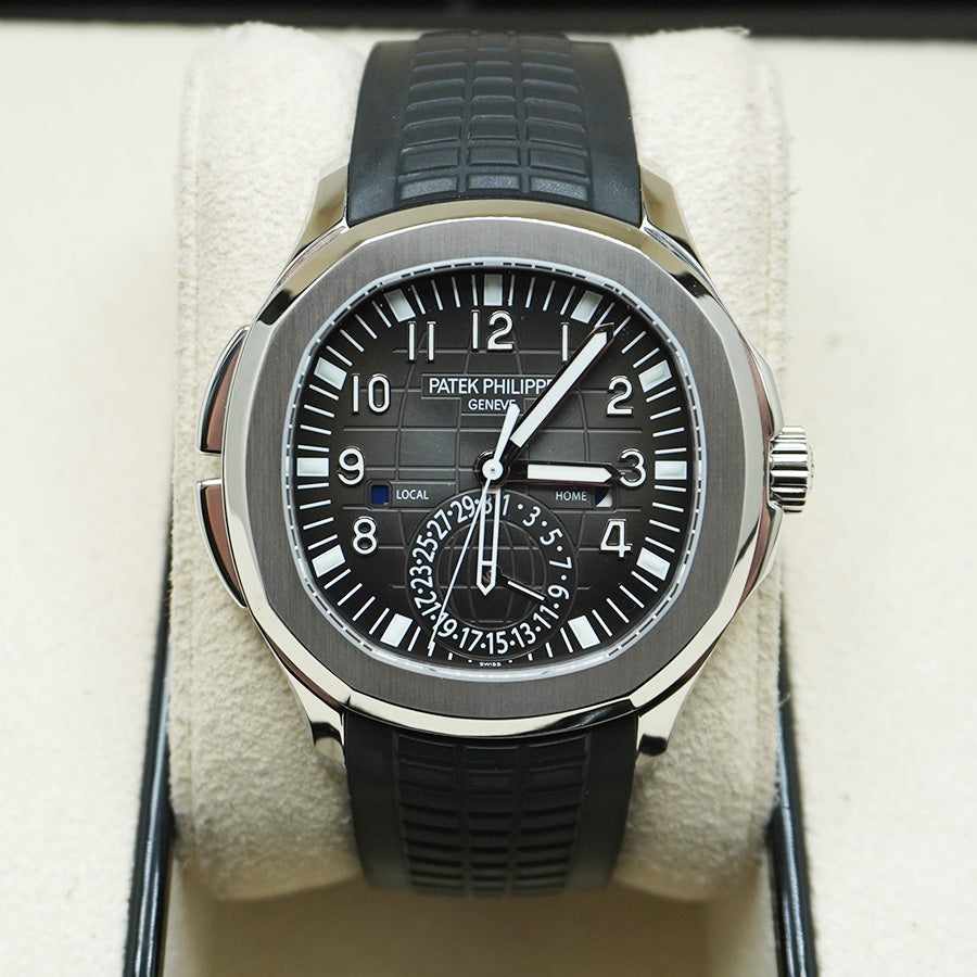 パテック フィリップ アクアノート デュアルタイム 40mm 5164A ブラックダイヤル
