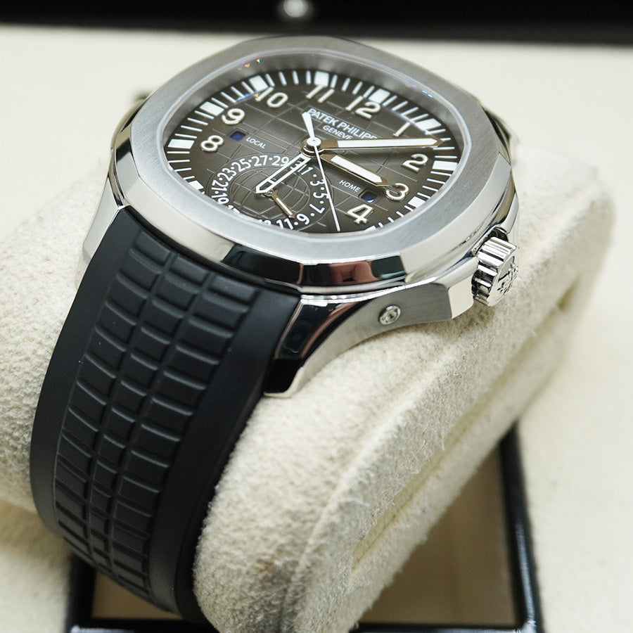 パテック フィリップ アクアノート デュアルタイム 40mm 5164A ブラックダイヤル