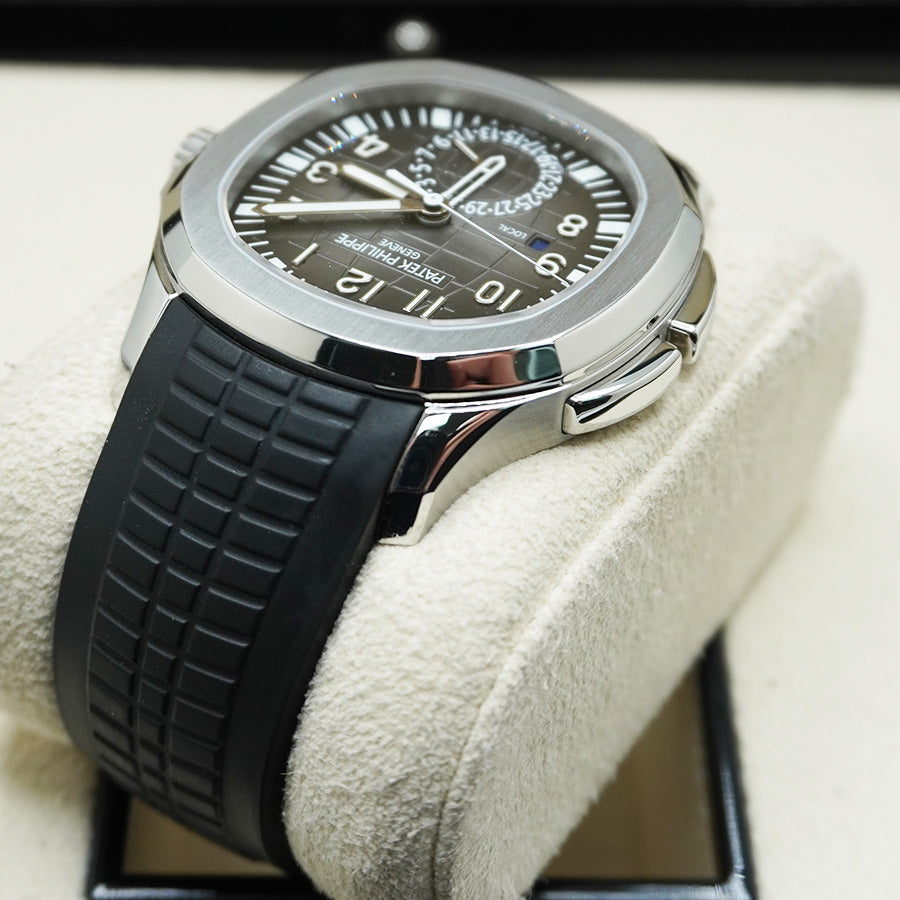 パテック フィリップ アクアノート デュアルタイム 40mm 5164A ブラックダイヤル
