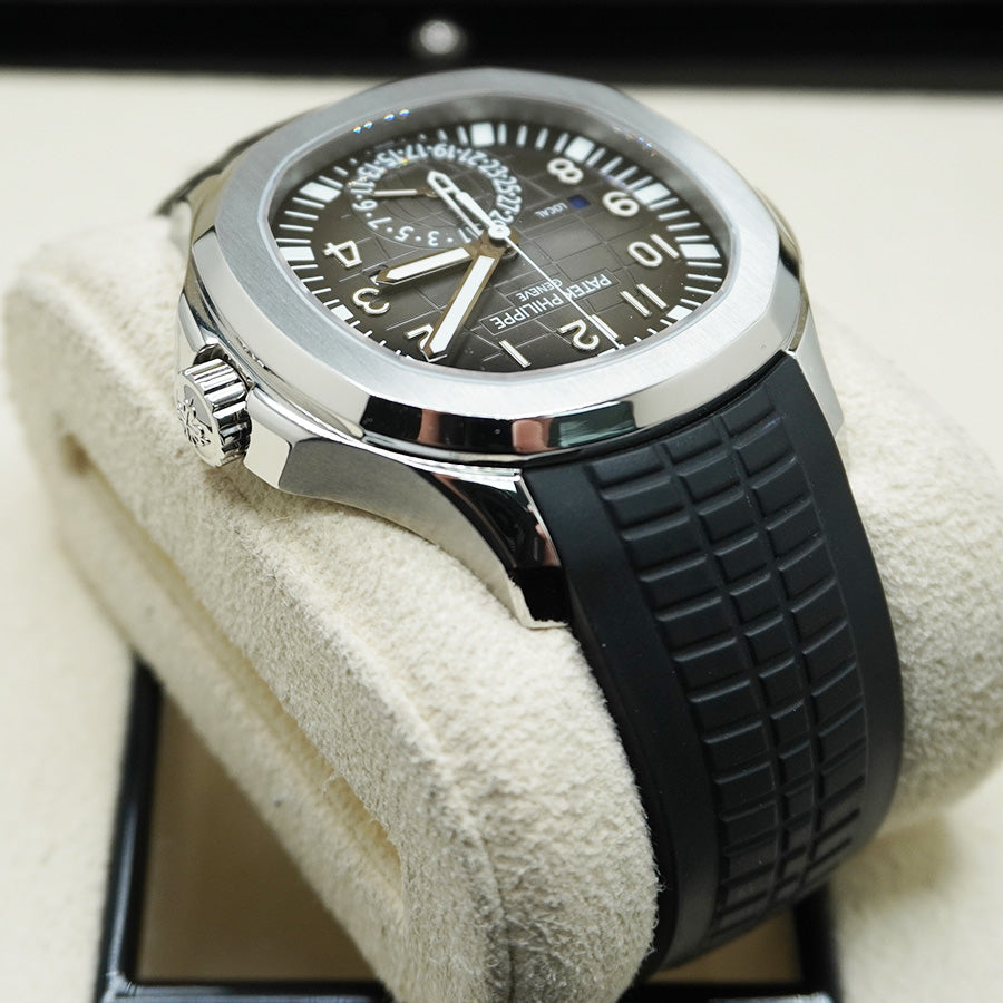 パテック フィリップ アクアノート デュアルタイム 40mm 5164A ブラックダイヤル