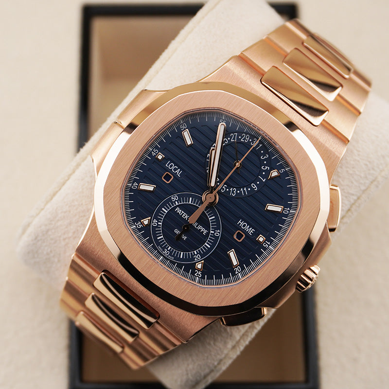 パテック フィリップ ノーチラス トラベルタイム クロノグラフ 40mm 5990-1R-001 ブルーダイヤル