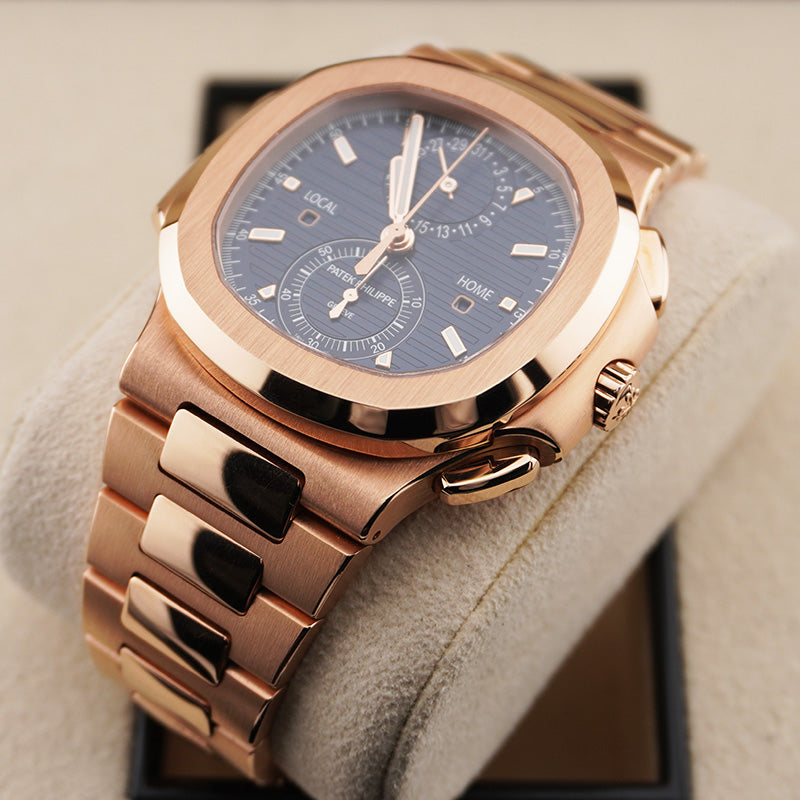 パテック フィリップ ノーチラス トラベルタイム クロノグラフ 40mm 5990-1R-001 ブルーダイヤル