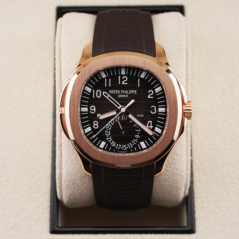 パテック フィリップ アクアノート デュアルタイム 40mm 5164R ブラウンダイヤル