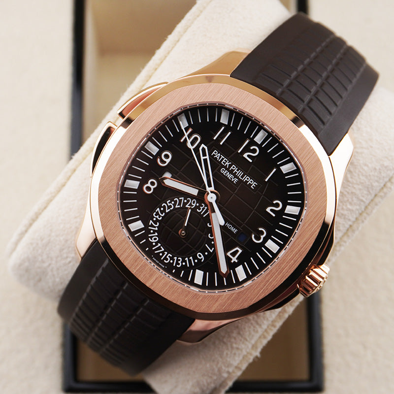 パテック フィリップ アクアノート デュアルタイム 40mm 5164R ブラウンダイヤル