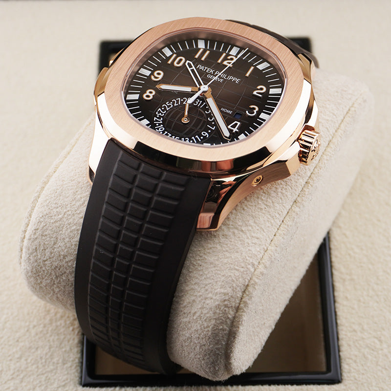 パテック フィリップ アクアノート デュアルタイム 40mm 5164R ブラウンダイヤル