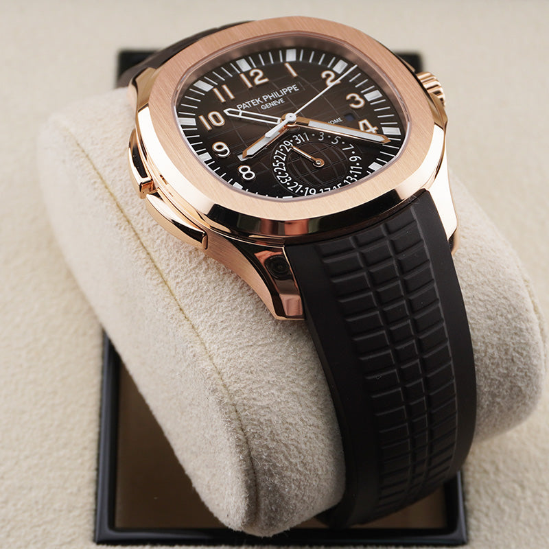 パテック フィリップ アクアノート デュアルタイム 40mm 5164R ブラウンダイヤル