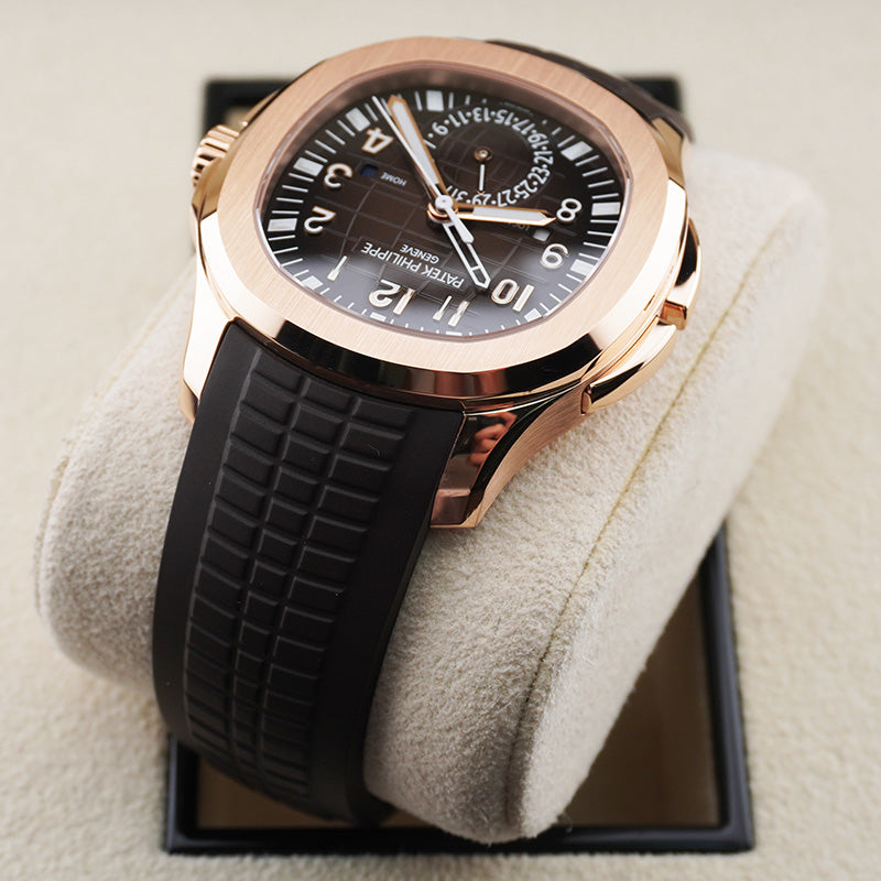 パテック フィリップ アクアノート デュアルタイム 40mm 5164R ブラウンダイヤル