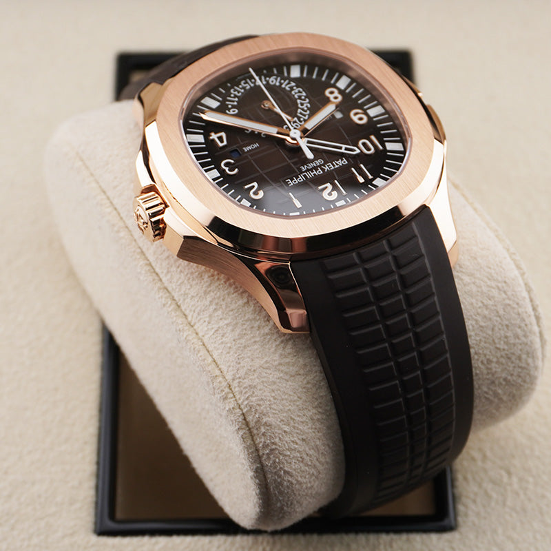 パテック フィリップ アクアノート デュアルタイム 40mm 5164R ブラウンダイヤル