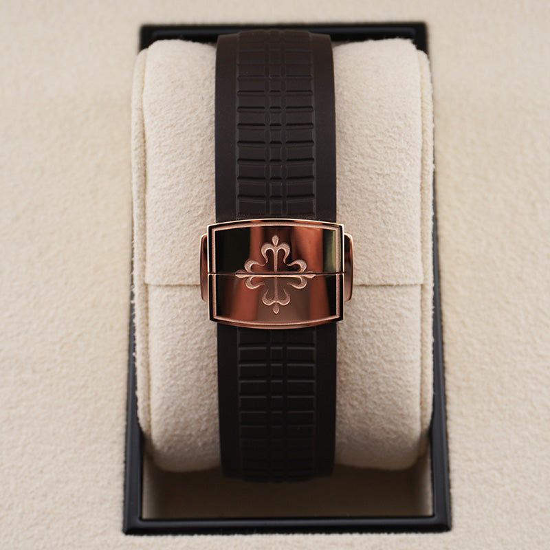 パテック フィリップ アクアノート デュアルタイム 40mm 5164R ブラウンダイヤル