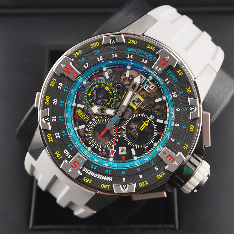 リシャール・ミル RM 60-01 オートマティック フライバック クロノグラフ “レ・ヴォワル・ド・サン・バルス” オープンワークダイヤル