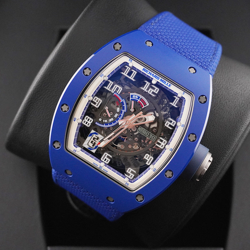 リシャール・ミル RM030 EMEA ブルーセラミック 50mm オープンワークダイヤル