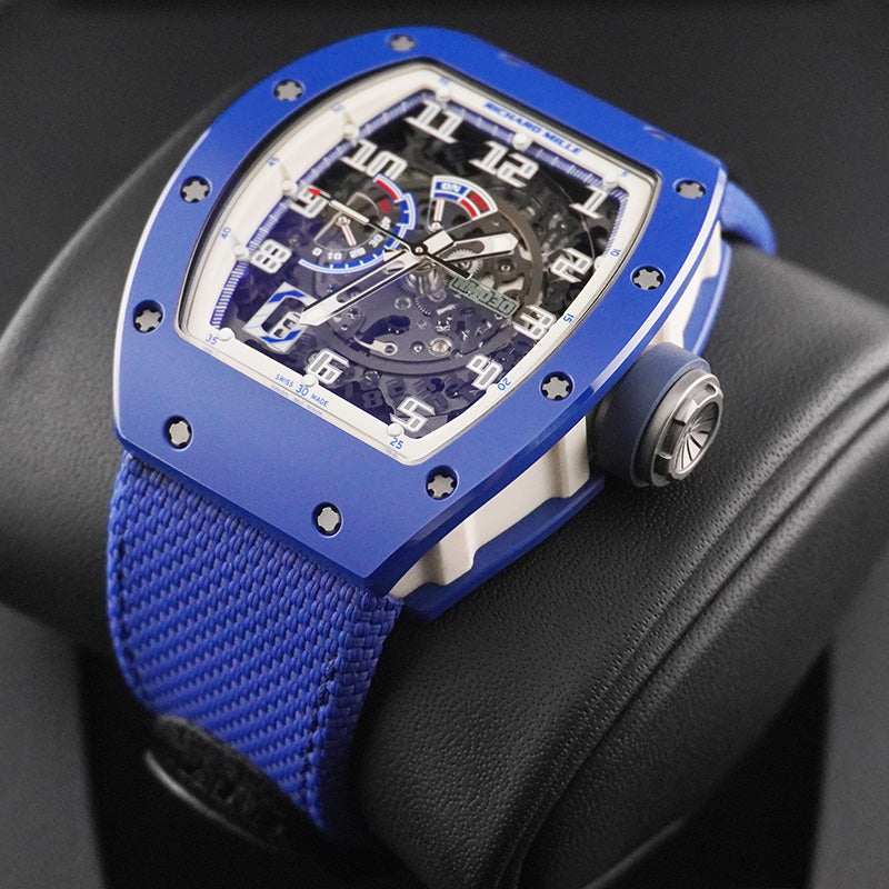 リシャール・ミル RM030 EMEA ブルーセラミック 50mm オープンワークダイヤル