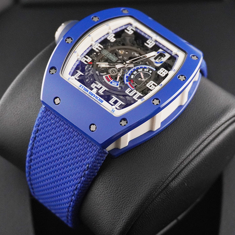 リシャール・ミル RM030 EMEA ブルーセラミック 50mm オープンワークダイヤル
