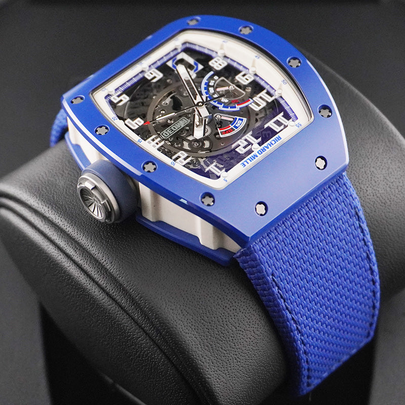 リシャール・ミル RM030 EMEA ブルーセラミック 50mm オープンワークダイヤル