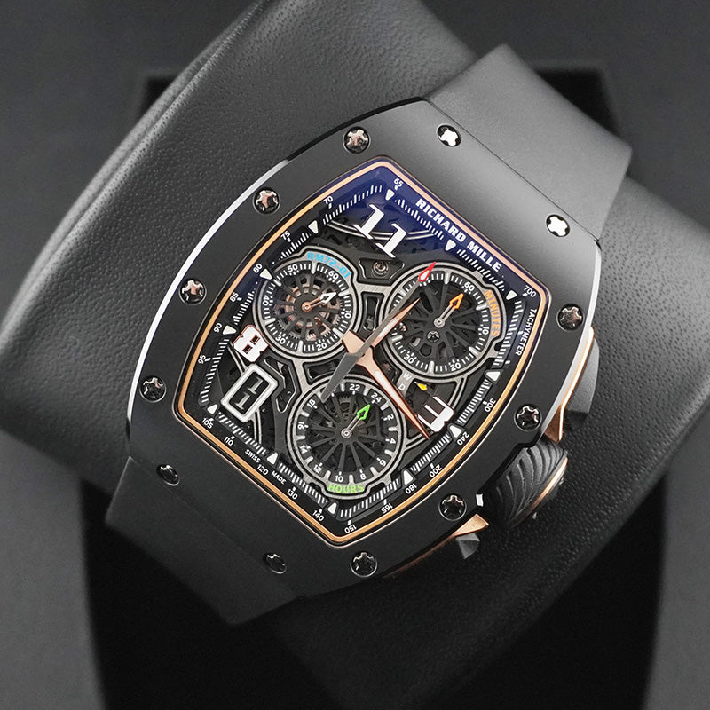 リシャール・ミル RM72-01 ブラックセラミック オートマティック ライフスタイル フライバッククロノグラフ