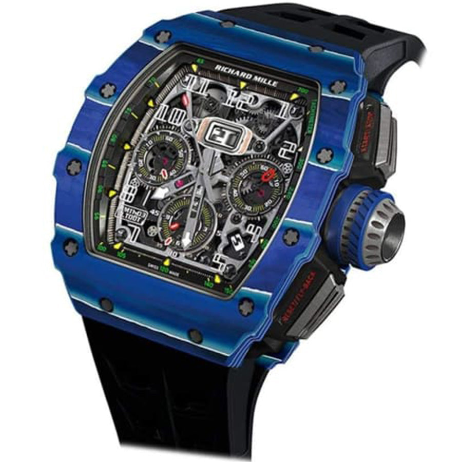 リシャール・ミル RM11-03 “Blue / White Quartz TPT Jean Todt” 仕様  自動巻き フライバック・クロノグラフ（オープンワークダイヤル）