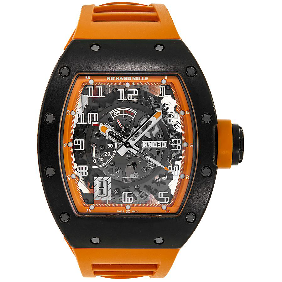 リシャール・ミル RM030 “Black Ceramic Americas Limited Edition” 仕様  自動巻き スケルトン（オープンワーク）ダイヤル ブラックセラミック限定モデル