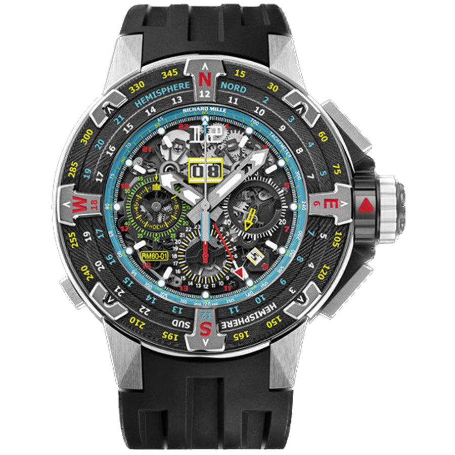 リシャール・ミル RM 60-01 オートマティック フライバック クロノグラフ “レ・ヴォワル・ド・サン・バルス” オープンワークダイヤル