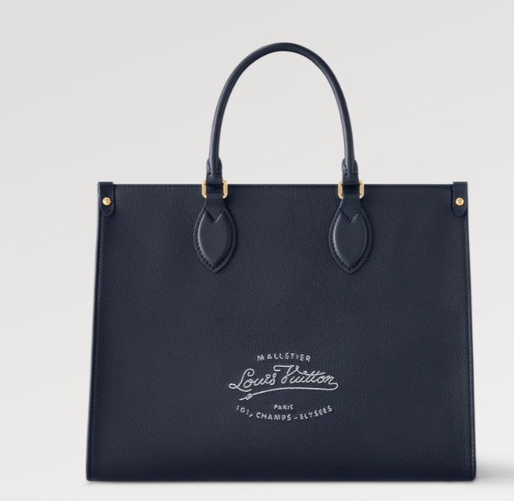 新作24SS【Louis Vuitton】オンザゴー MM トートバック ネイビー M24834