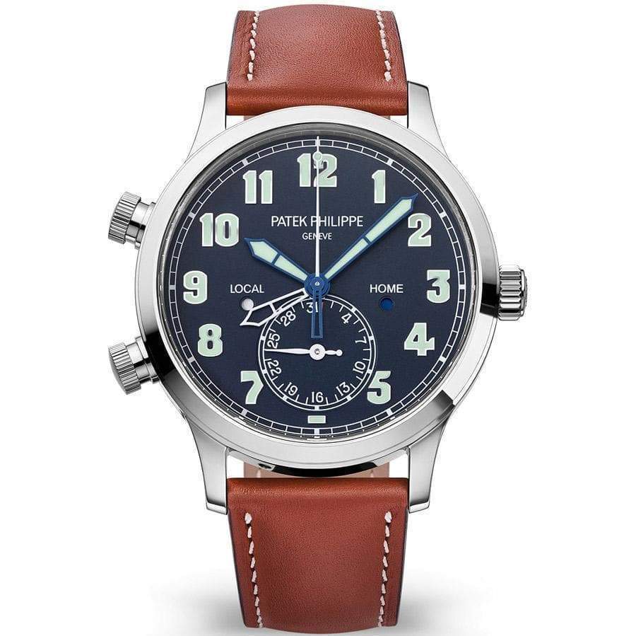 パテック フィリップ カラトラバ パイロット トラベルタイム コンプリケーション 42mm 5524G ブルーダイヤル