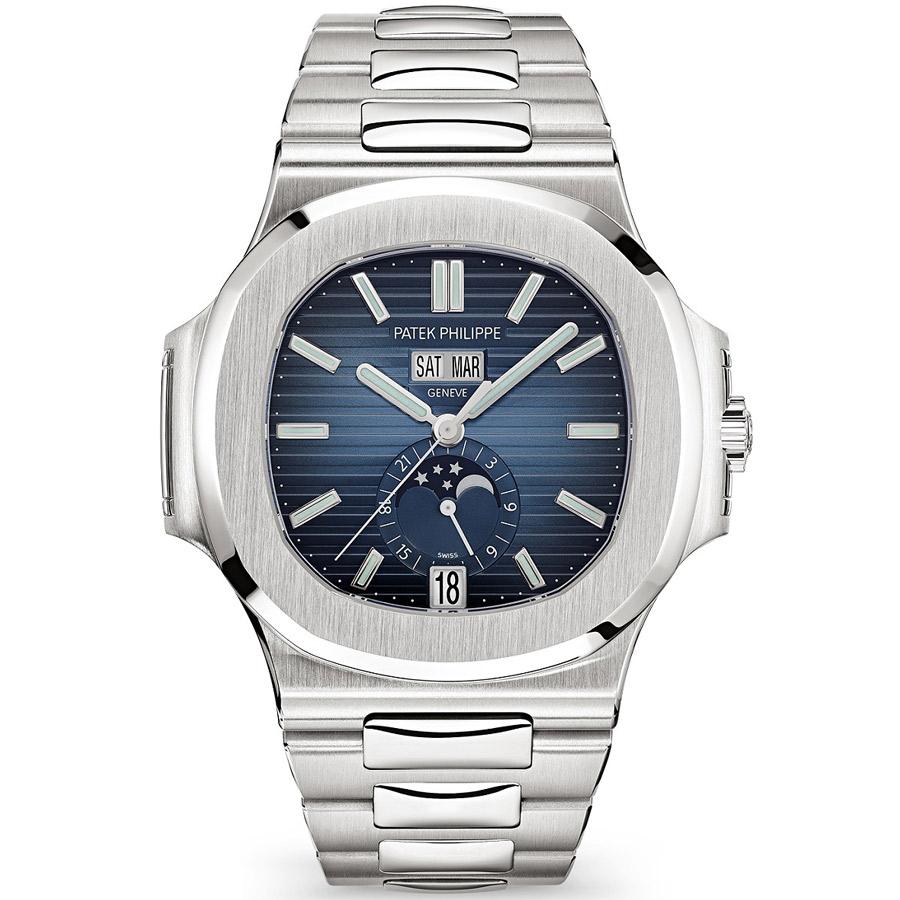 パテック フィリップ ノーチラス アニュアルカレンダー ムーンフェイズ 40mm 5726-1A-014 ブルーダイヤル