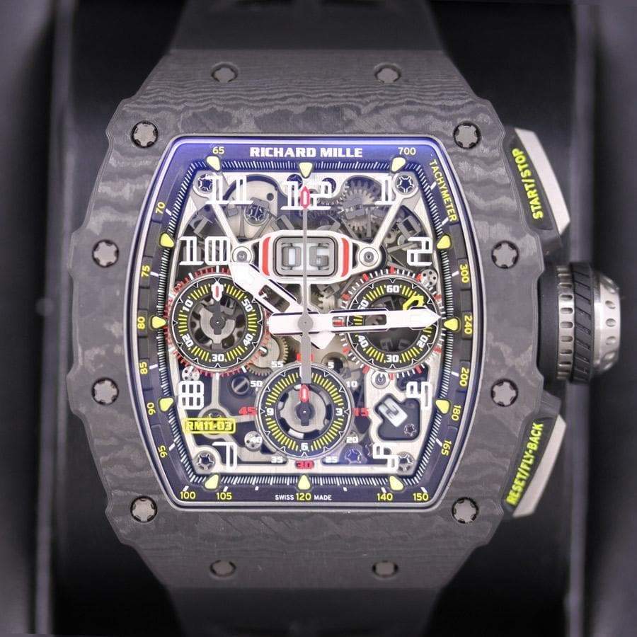 リシャール・ミル RM11-03 カーボン フライバック クロノグラフ 50mm オープンワークダイヤル