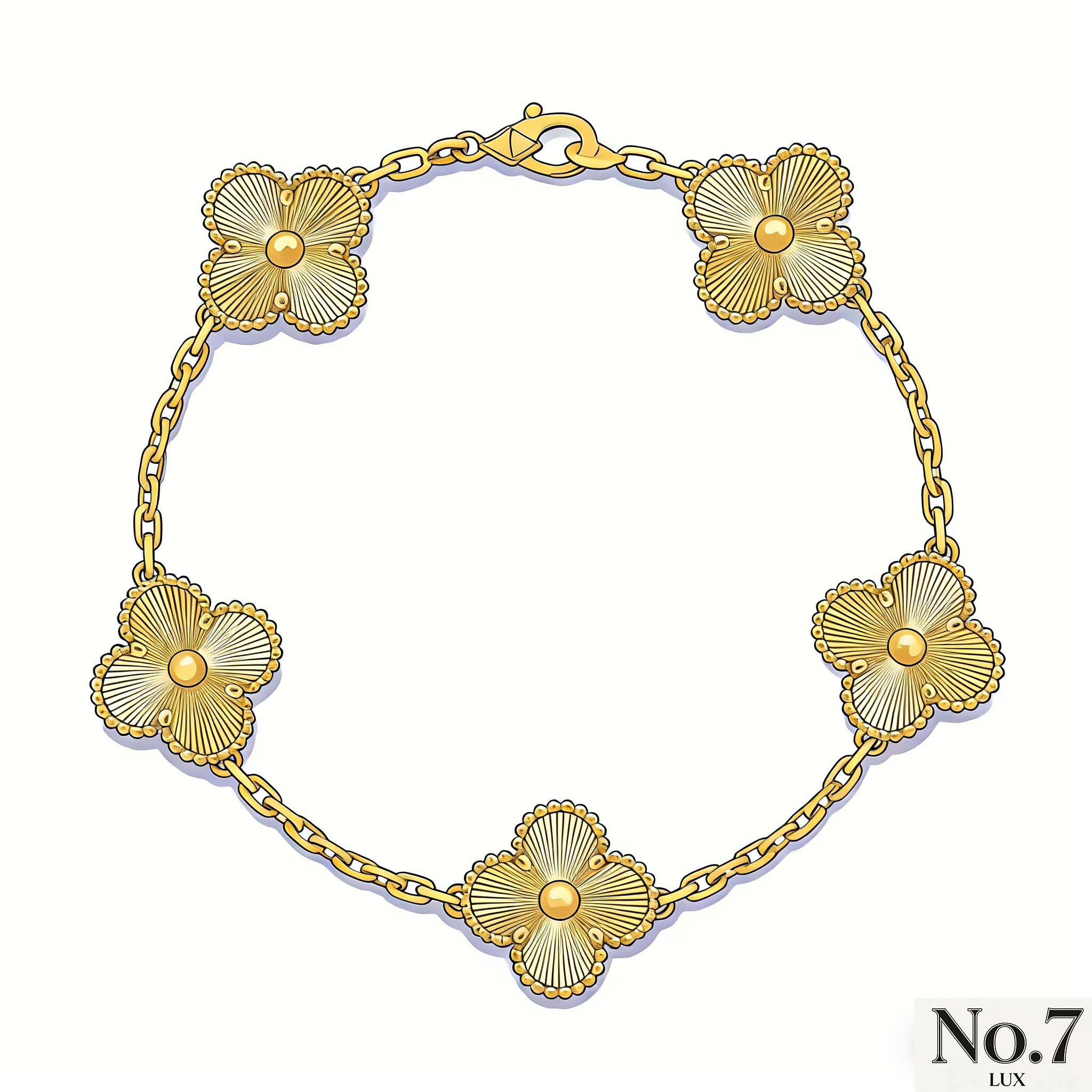 Yellow Gold with Guilloché Finish Bracelet