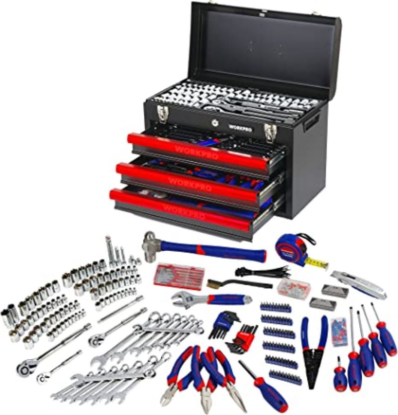 All-in-One Tool Box – 16PCS Assorted Wrenches & Hand Tools for Daily Fixes Assorted