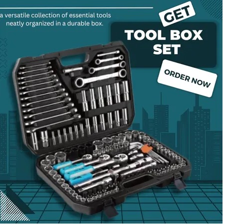 All-in-One Tool Box – 16PCS Assorted Wrenches & Hand Tools for Daily Fixes Assorted