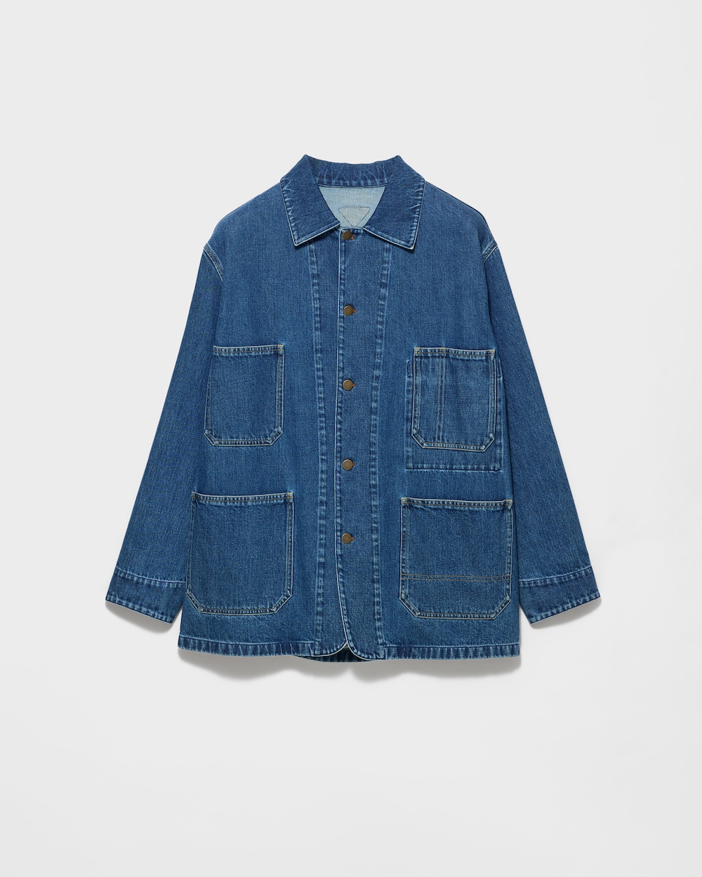 PRADA ウォッシュデニム　ボーリングシャツ　XL 新品未使用 PRADA(プラダ) 【TERRY BOWLING SHIRT】ボーリングシャツSC559 SC559