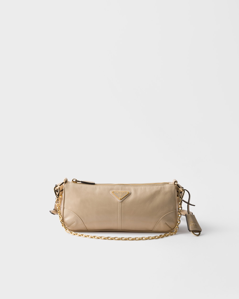 【FROM JAPAN】PRADA パーティーバッグ Natural Prada Jardinière mini linen blend bag | PRADA - Japan