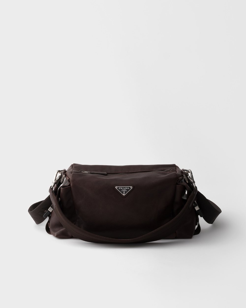 プラダ　シルクバック PRADA】ミディアム ソフトルックスレザー ハンドバッグ (PRADA