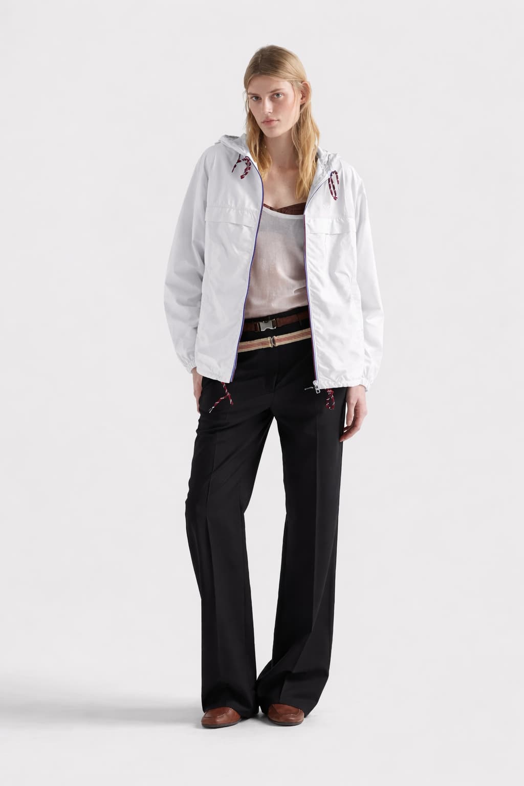 ライトRe-Nylon フード付レインコート