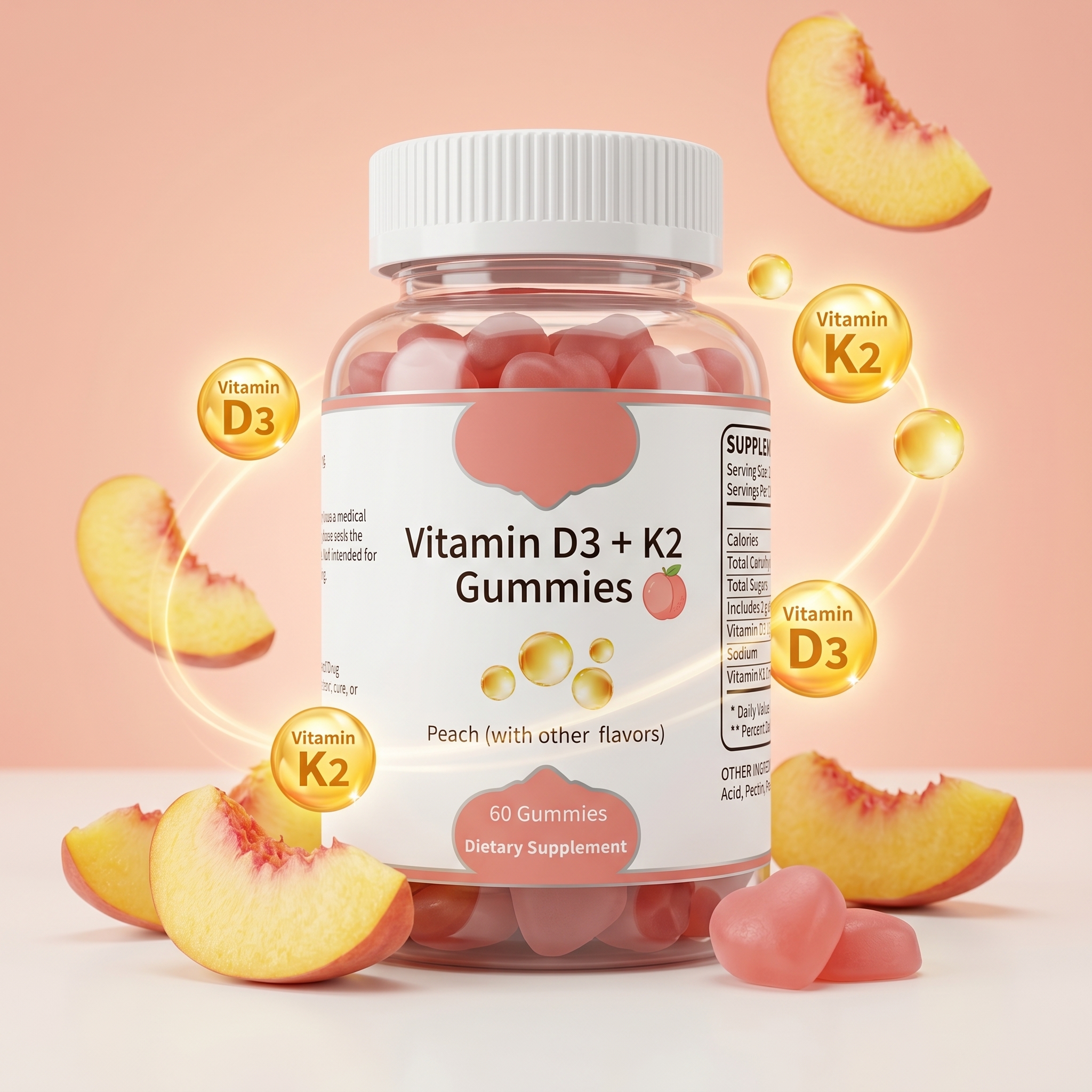 Vitamin D3 + K2 gummies