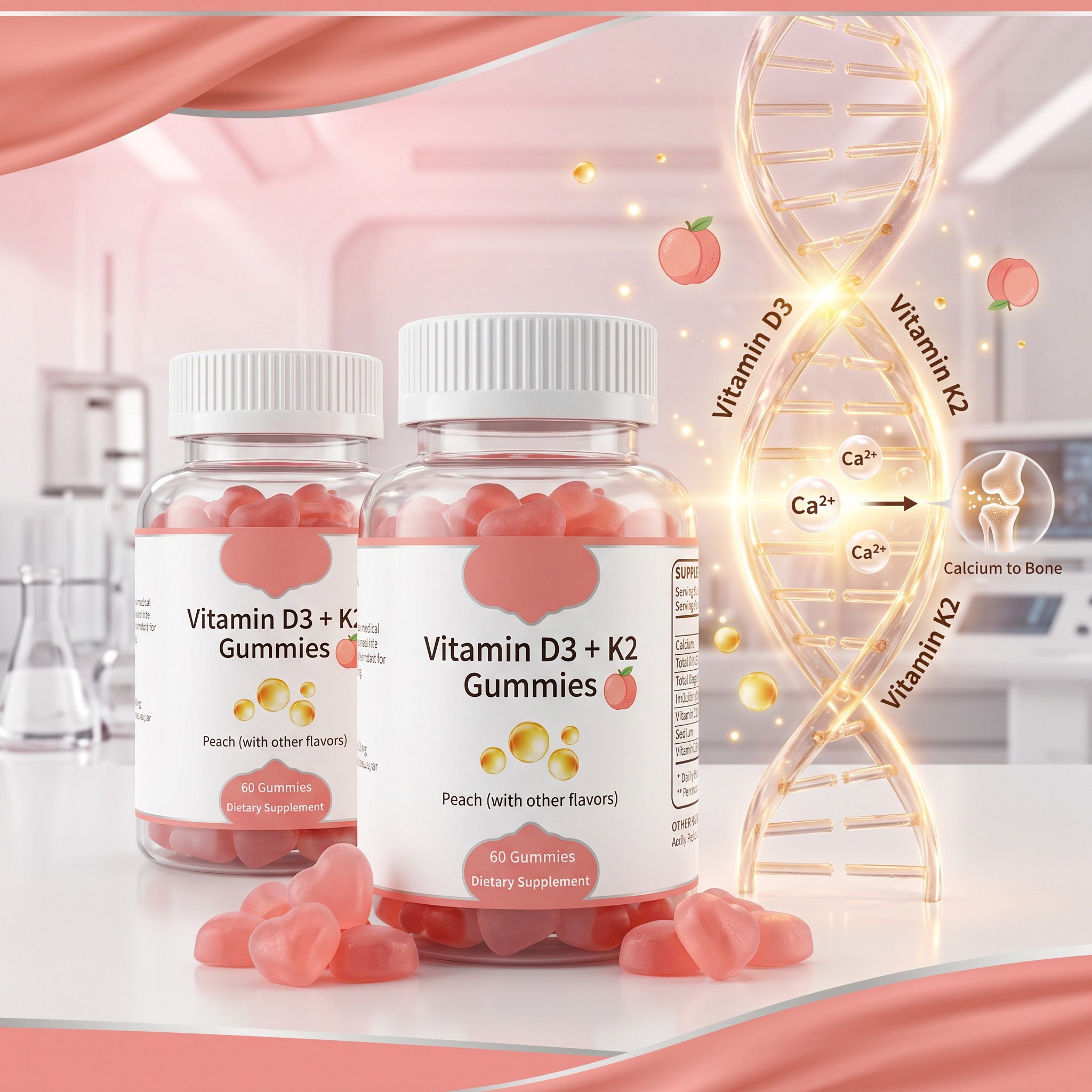 Vitamin D3 + K2 gummies