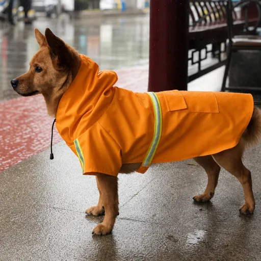寵物反光雨衣 中型犬 / 小型犬通用 防潑水連帽款 狗狗雨天外出服