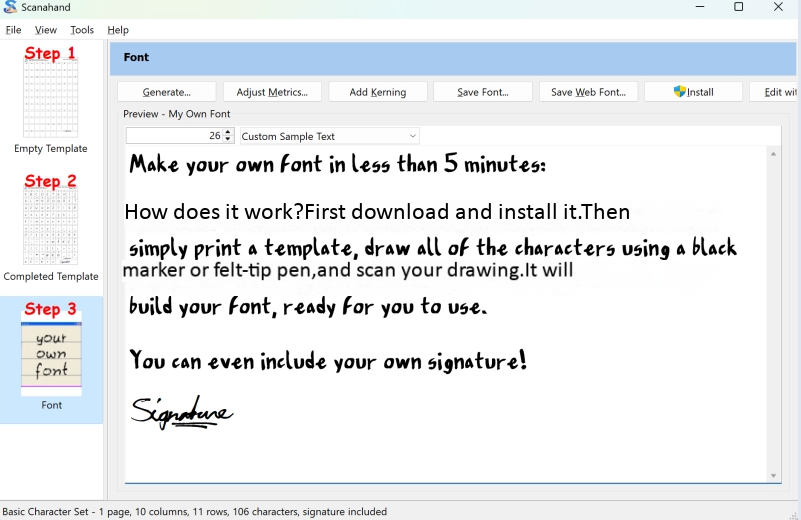 Fontcraft Handwriter