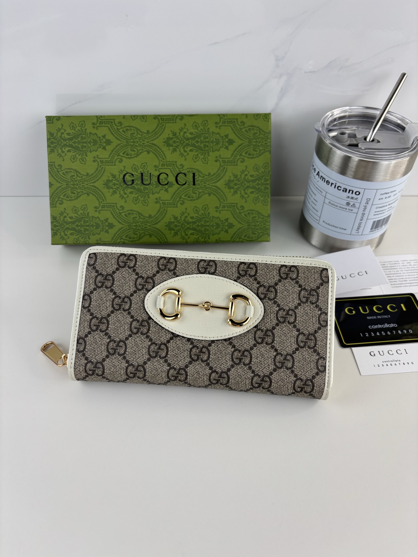 グッチ「Gucci」レディース ラウンドファスナー長財布