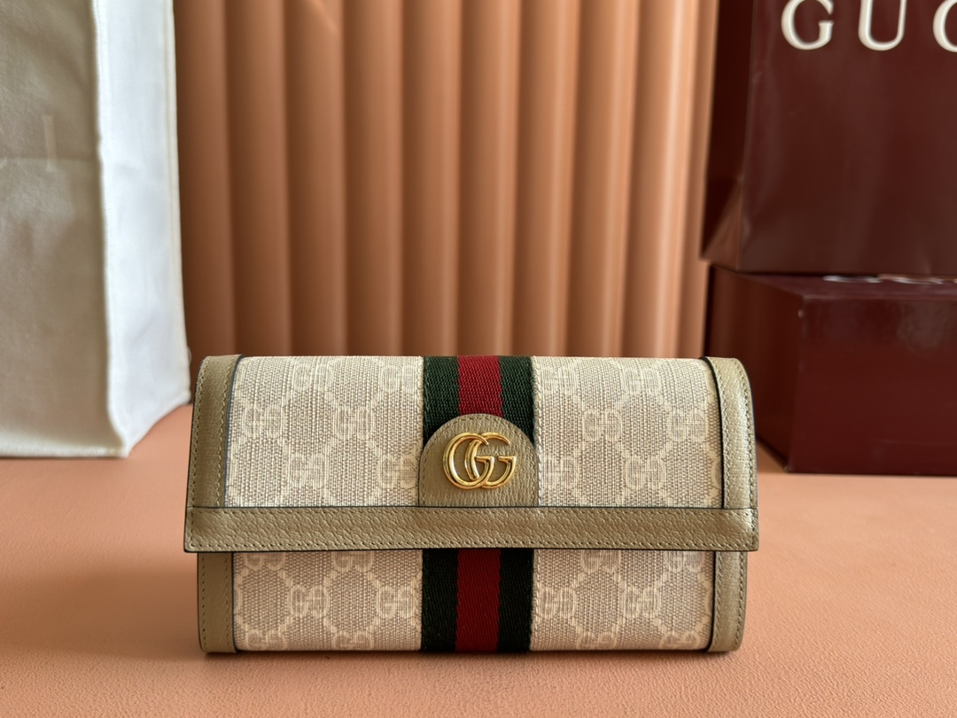 GUCCI グッチ オフィディア コレクション 523153 クラシックキャンバス レディース長財布