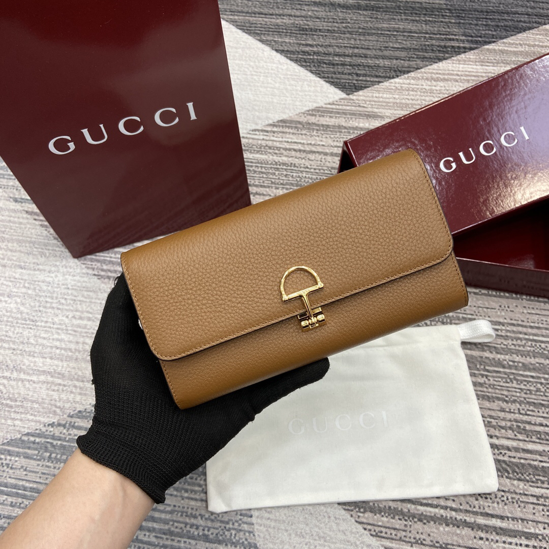 GUCCI グッチ ソフトビット コレクション 828147 ホワイト カーフスキン レディース長財布