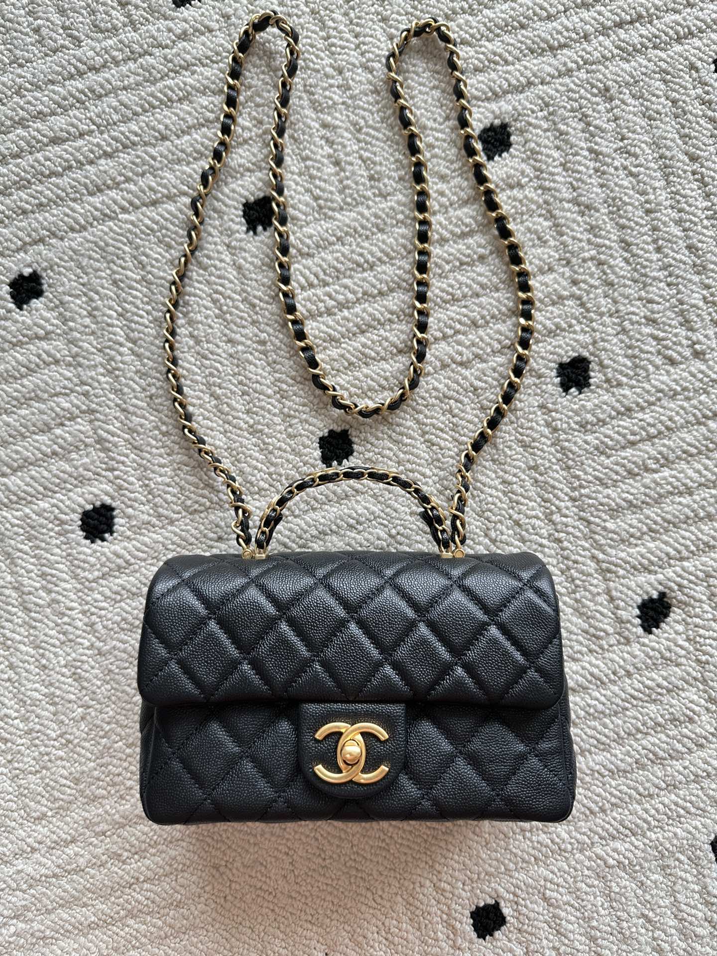 chanel シャネル AS5701 ラムスキン クラシックブラック レディース ショルダーバッグ