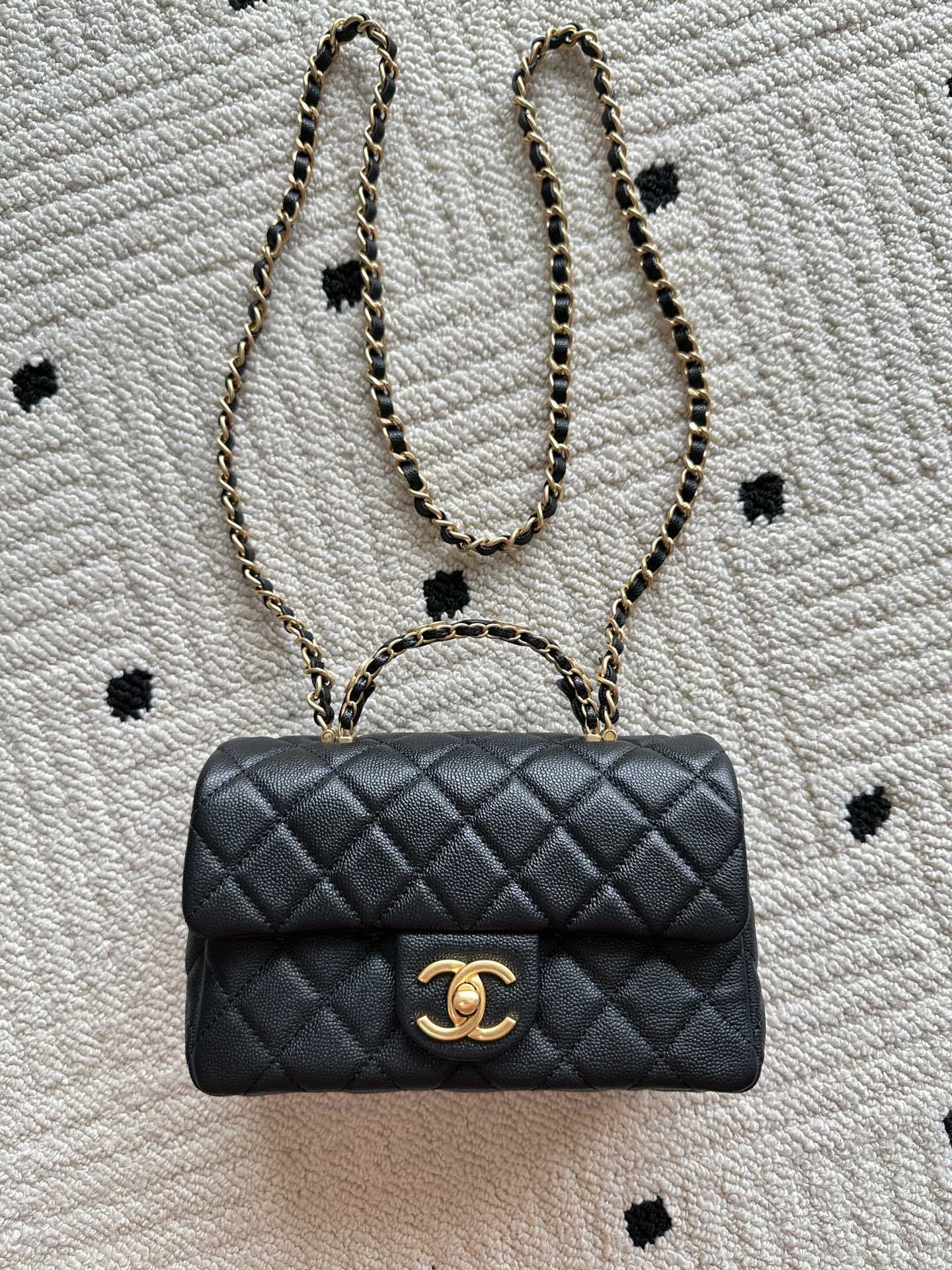 chanel シャネル AS5701 ラムスキン クラシックブラック レディース ショルダーバッグ