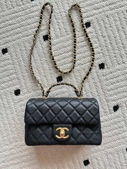 chanel シャネル AS5701 ラムスキン クラシックブラック レディース ショルダーバッグ