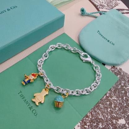 ティファニー TIFFANY & Co. シルバー スター同着 カップル ブレスレット 代金引換可