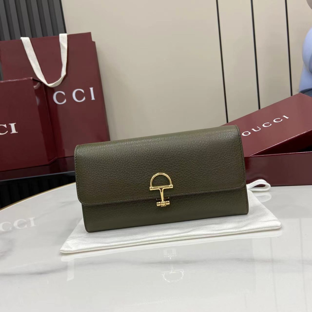 GUCCI グッチ ソフトビット コレクション 828147 ホワイト カーフスキン レディース長財布