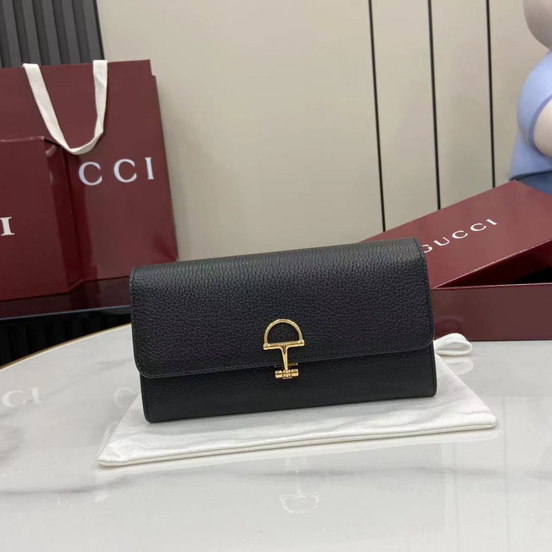 GUCCI グッチ ソフトビット コレクション 828147 ホワイト カーフスキン レディース長財布
