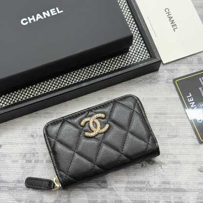 シャネル「Chanel」レザーポケットウォレット