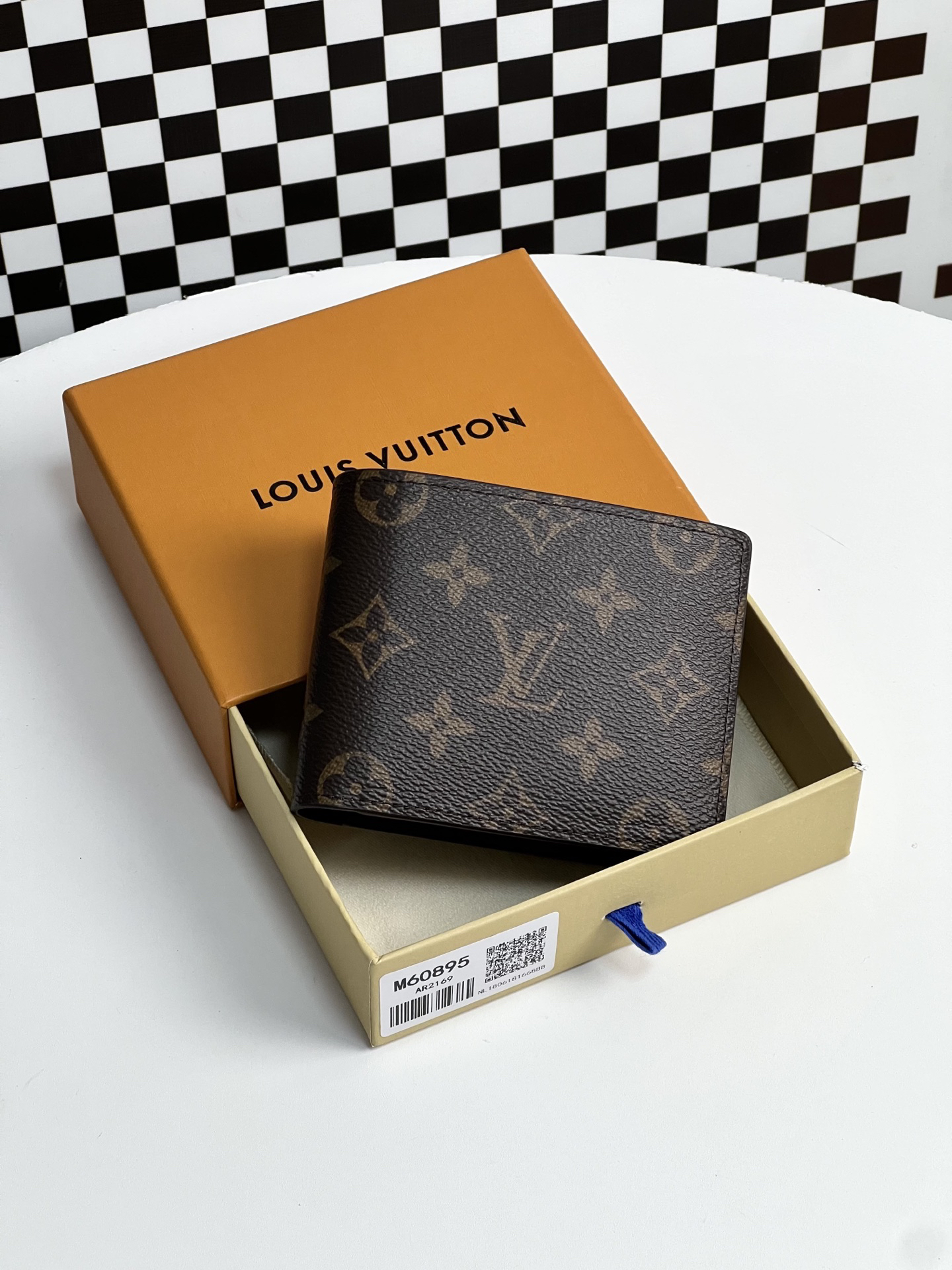 ルイ・ヴィトン「Louis Vuitton」レザーポケットウォレット